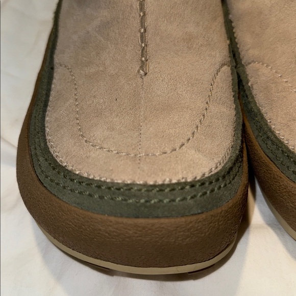Merrell -Tibet Taupe Suede Ankle Boots Women’s Size 9 1/2 Polartec Fleece EUC - Picture 12 of 16